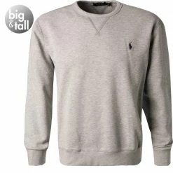 Polo Ralph Lauren Sweatshirt 711766772/007 Big&Tall, Baumwolle, Hellgrau meliert, Grau