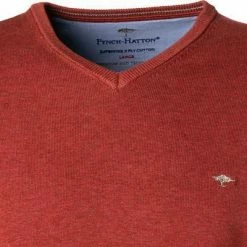 Fynch-Hatton Pullover 1221 200/ Baumwolle, Dunkelorange -striangebote 378659 norm2