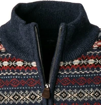 Fynch-Hatton Troyer 1221 290/1609 Merinowolle, Blau-rot gemustert, Blau-rot 5 Fynch-Hatton Troyer 1221 290/1609 Merinowolle, Blau-rot gemustert, Blau-rot – Bild 3