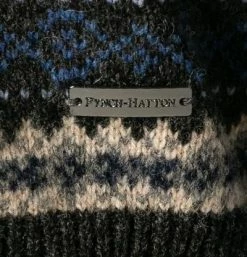 Fynch-Hatton Troyer 1221 290/1910 Merinowolle, Blau gemustert, Blau -striangebote 378692 norm3