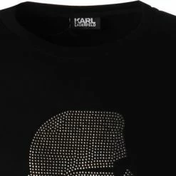 KARL LAGERFELD Pullover 705083/0/512900/990 Sweatshirt, Baumwolle, Schwarz -striangebote 378720 norm2