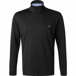 Fynch-Hatton Rollkragenpullover 1221 1704/999 Rollkragenshirt, Pima Baumwolle, Schwarz