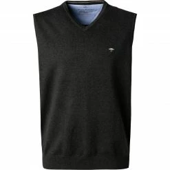 Fynch-Hatton Pullover 1221 214/998 Pullunder, Baumwolle, Anthrazit meliert, Anthrazit