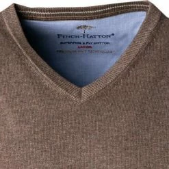 Fynch-Hatton Pullover 1221 214/860 Pullunder, Baumwolle, Braun meliert, Braun -striangebote 378727 norm2