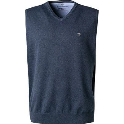 Fynch-Hatton Pullover 1221 214/680 Pullunder, Baumwolle, Nachtblau meliert, Nachtblau 4 Fynch-Hatton Pullover 1221 214/680 Pullunder, Baumwolle, Nachtblau meliert, Nachtblau – Bild 2