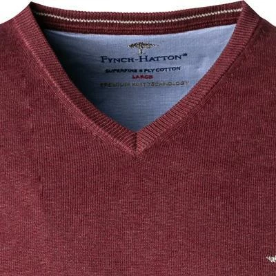 Fynch-Hatton Pullover 1221 214/550 Pullunder, Baumwolle, Weinrot meliert, Weinrot 5 Fynch-Hatton Pullover 1221 214/550 Pullunder, Baumwolle, Weinrot meliert, Weinrot – Bild 3