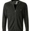 Fynch-Hatton Cardigan 1221 226/998 Strickjacke, Baumwolle, Anthrazit meliert, Anthrazit