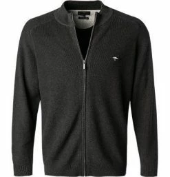Fynch-Hatton Cardigan 1221 226/998 Strickjacke, Baumwolle, Anthrazit meliert, Anthrazit