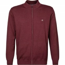 Fynch-Hatton Cardigan 1221 212/550 Strickjacke, Baumwolle, Weinrot meliert, Weinrot