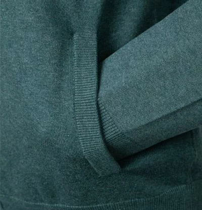 Fynch-Hatton Cardigan 1221 212/778 Strickjacke, Baumwolle, Petrol meliert, Petrol 6 Fynch-Hatton Cardigan 1221 212/778 Strickjacke, Baumwolle, Petrol meliert, Petrol – Bild 4