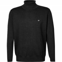 Fynch-Hatton Rollkragenpullover 1221 216/998 Baumwolle, Anthrazit meliert, Anthrazit