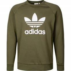 adidas ORIGINALS Trefoil Crew focoli-white H06652 Sweatshirt, Baumwolle, Grün