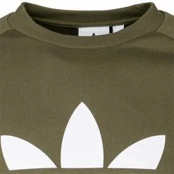 adidas ORIGINALS Trefoil Crew focoli-white H06652 Sweatshirt, Baumwolle, Grün -striangebote 378832 norm2