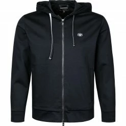 EMPORIO ARMANI Sweatshirt 8N1MG0/1JBTZ/0920 Sweatjacke, Baumwolle, Navy