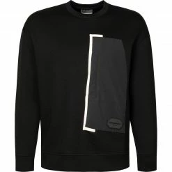 EMPORIO ARMANI Sweatshirt 6K1M87/1JHSZ/0999 Baumwolle, Schwarz