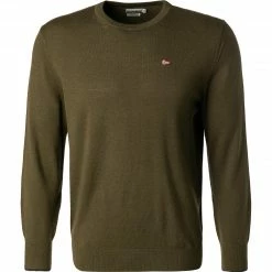 NAPAPIJRI Pullover NP0A4FQ6/GE4 Merinowolle, Dunkeloliv, Grün