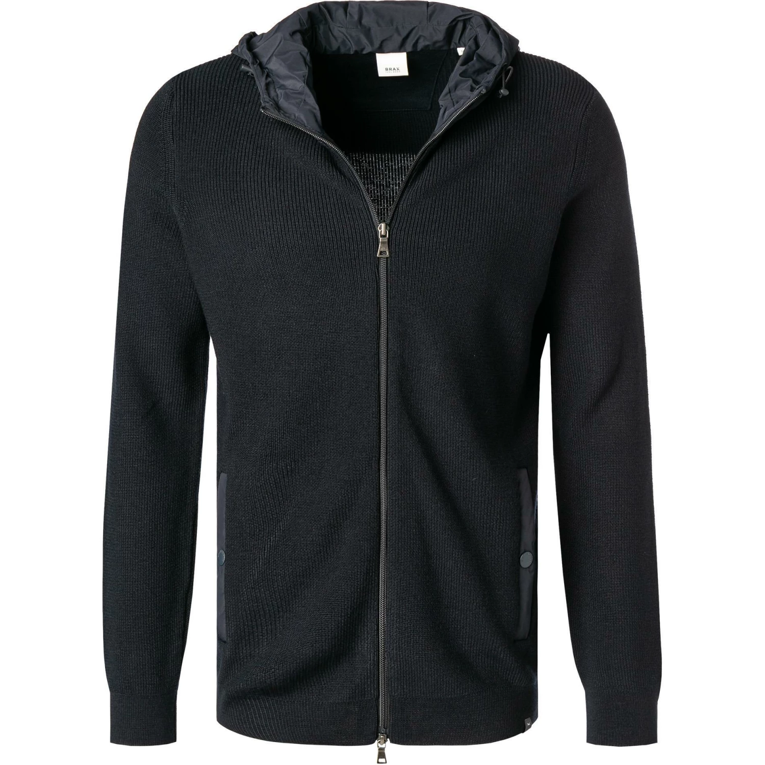 Brax Sweatjacke 25-2014/JOE 701 807 00/22 Kapuzenjacke, Merinowolle, Navy 3 Brax Sweatjacke 25-2014/JOE 701 807 00/22 Kapuzenjacke, Merinowolle, Navy