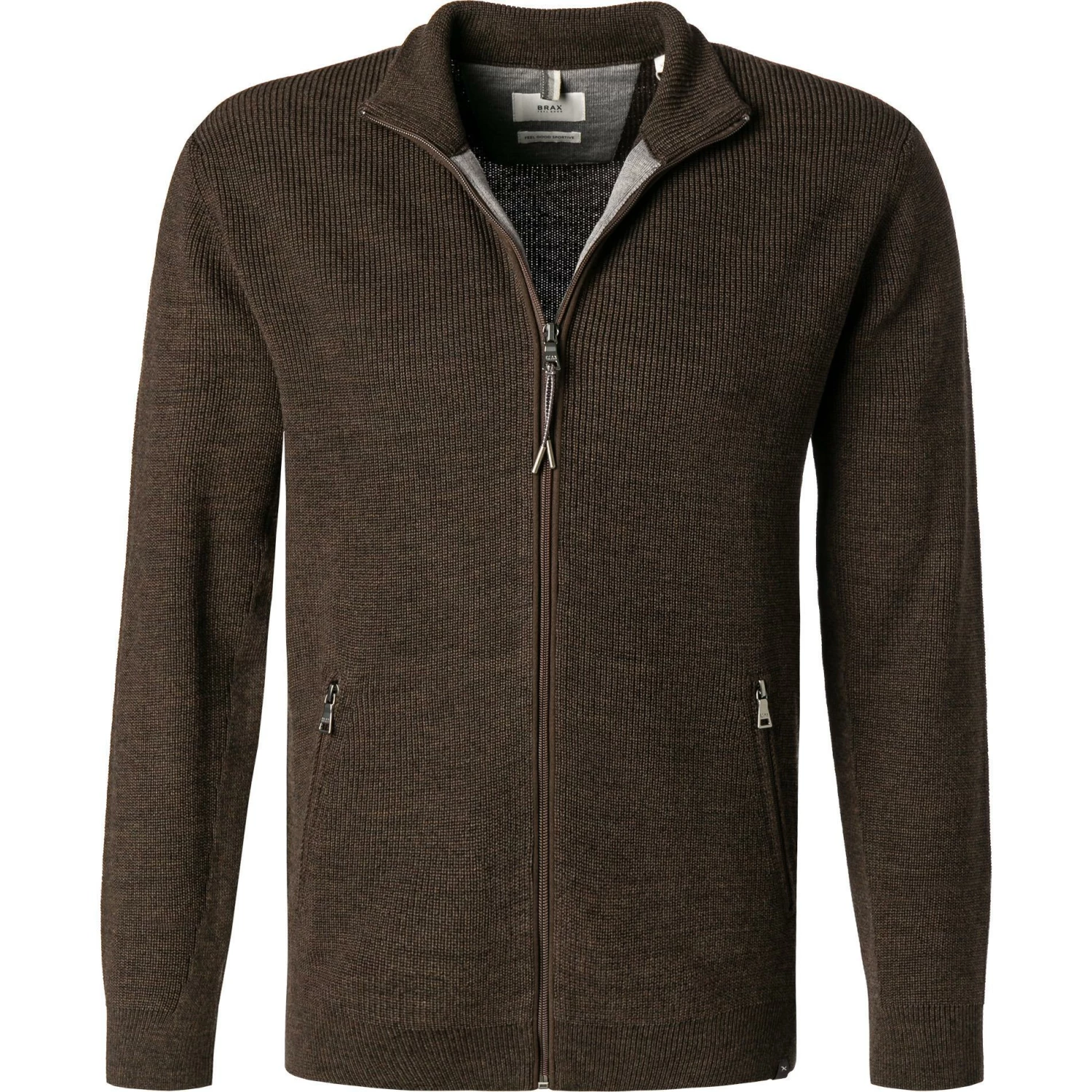 Brax Cardigan 25-2014/JOHN 701 801 00/52 Merinowolle, Braun 3 Brax Cardigan 25-2014/JOHN 701 801 00/52 Merinowolle, Braun