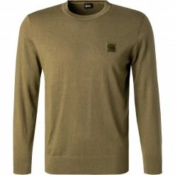 BOSS Pullover Kanovant 50459185/308 Baumwolle-Kaschmir, Khaki