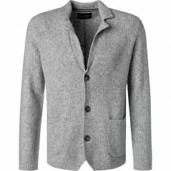 Marc O'Polo Cardigan 129 5096 61042/929 Schurwolle-Yakwolle, Hellgrau