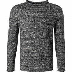 Marc O'Polo Pullover 129 6170 60116/991 Wolle-Baumwolle, Anthrazit meliert, Anthrazit