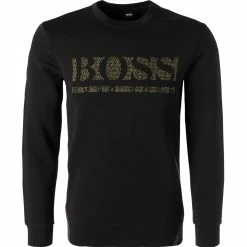 BOSS Sweatshirt Salbo Iconic 50456419/001 Baumwolle, Schwarz