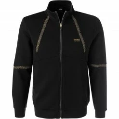BOSS Sweatjacke Skaz 50456409/001 Baumwolle, Schwarz