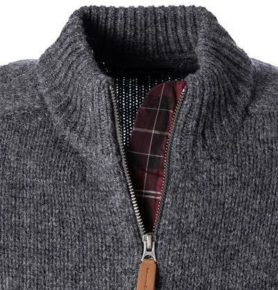 Barbour Strickjacke Calder charcoal MKN1352CH51 Wolle, Dunkelgrau 5 Barbour Strickjacke Calder charcoal MKN1352CH51 Wolle, Dunkelgrau – Bild 3