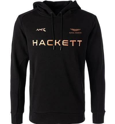 HACKETT Hoodie HM580906/999 ASTON MARTIN, Baumwolle, Schwarz 4 HACKETT Hoodie HM580906/999 ASTON MARTIN, Baumwolle, Schwarz – Bild 2