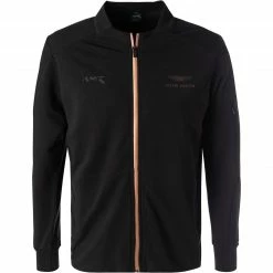 HACKETT Sweatjacke HM580918/999 ASTON MARTIN, Baumwolle, Schwarz