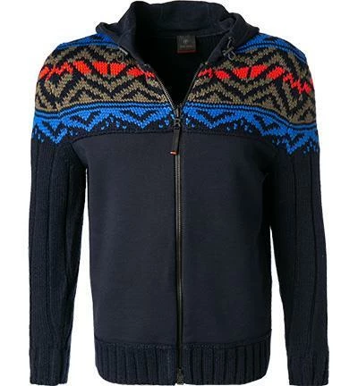 FIRE + ICE Strickjacke Seven 8440/7086/468 Wolle, Nachtblau gemustert, Nachtblau 4 FIRE + ICE Strickjacke Seven 8440/7086/468 Wolle, Nachtblau gemustert, Nachtblau – Bild 2