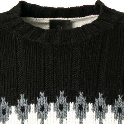 FIRE + ICE Pullover Malte 8438/7086/026 Wolle, Schwarz gemustert, Schwarz 5 FIRE + ICE Pullover Malte 8438/7086/026 Wolle, Schwarz gemustert, Schwarz – Bild 3