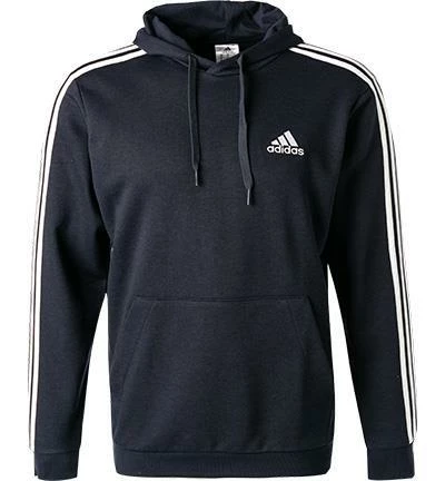 adidas ORIGINALS M 3S FT legink-white GK9081 Hoodie, Baumwolle, Blau-weiß 4 adidas ORIGINALS M 3S FT legink-white GK9081 Hoodie, Baumwolle, Blau-weiß – Bild 2