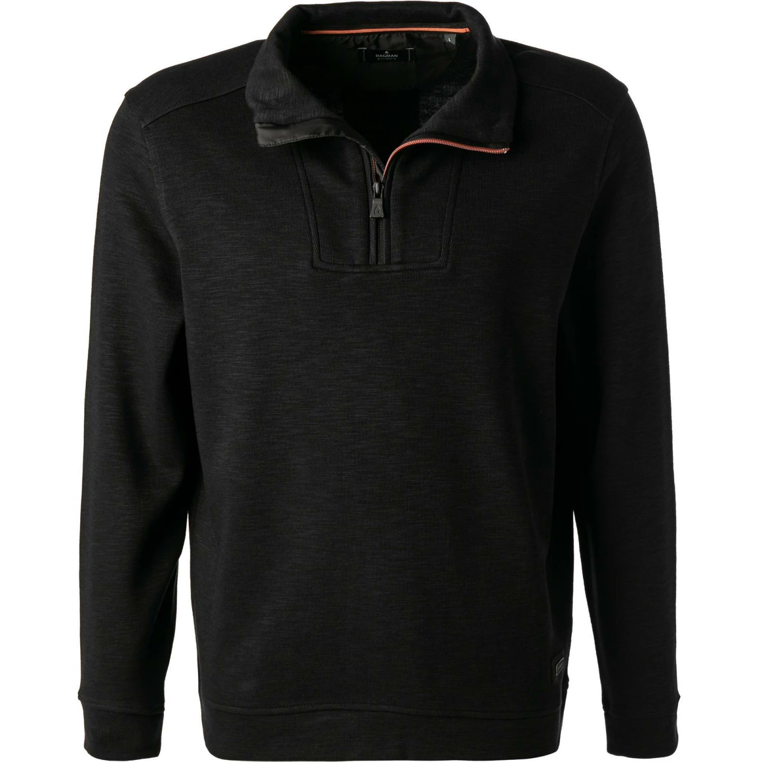 RAGMAN Troyer 3411362/009 Baumwolle, Schwarz meliert, Schwarz 3 RAGMAN Troyer 3411362/009 Baumwolle, Schwarz meliert, Schwarz