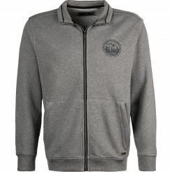 RAGMAN Sweatjacke 3412495/015 Baumwolle, Mittelgrau