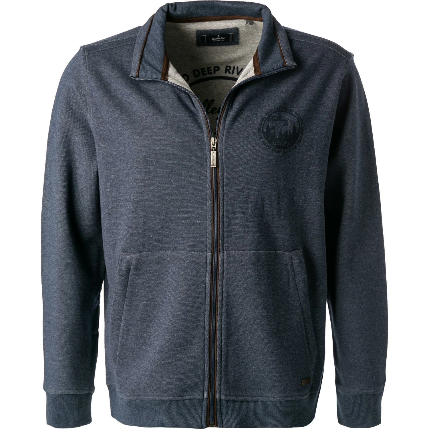 RAGMAN Sweatjacke 3412495/079 Baumwolle, Nachtblau 3 RAGMAN Sweatjacke 3412495/079 Baumwolle, Nachtblau