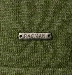 RAGMAN Strickjacke 742595/319 Baumwolle-Kaschmir, Olivgrün, Olive -striangebote 379270 norm3