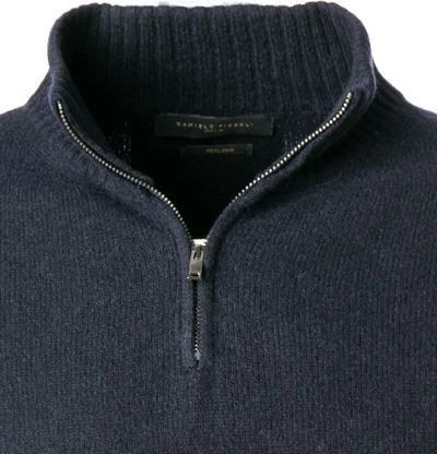 DANIELE FIESOLI Pullover 0083/24 Troyer, Merinowolle, Nachtblau 5 DANIELE FIESOLI Pullover 0083/24 Troyer, Merinowolle, Nachtblau – Bild 3
