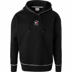 TOMMY JEANS Hoodie DM0DM11723/BDS Baumwolle, Schwarz