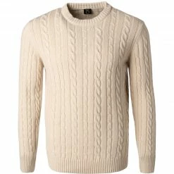 BOSS Pullover Namazio 50457721/131 Wolle-Kaschmir, Beige, Hellbeige