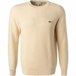 LACOSTE Pullover AH6797/056 Classic Fit, Wolle, Creme