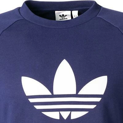 adidas ORIGINALS Trefoil night sky-white H06654 Sweatshirt, Baumwolle, Nachtblau 5 adidas ORIGINALS Trefoil night sky-white H06654 Sweatshirt, Baumwolle, Nachtblau – Bild 3