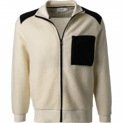 Calvin Klein Sweatjacke K10K107630/YAH Wolle, Wollweiß