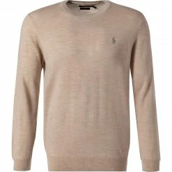 Polo Ralph Lauren Pullover 710714346/025 Slim Fit, Merinowolle waschbar, Hellbeige