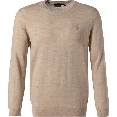 Polo Ralph Lauren Pullover 710714346/025 Slim Fit, Merinowolle waschbar, Hellbeige 4 Polo Ralph Lauren Pullover 710714346/025 Slim Fit, Merinowolle waschbar, Hellbeige – Bild 2
