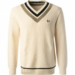 Fred Perry Pullover K2544/560 Wolle, Ecru
