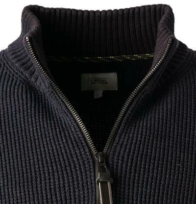 camel active Pullover 409586/6K06/94 Troyer, Baumwolle, Nachtblau 5 camel active Pullover 409586/6K06/94 Troyer, Baumwolle, Nachtblau – Bild 3