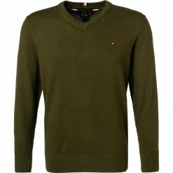 Tommy Hilfiger Pullover MW0MW11673/GYY Baumwolle-Kaschmir, Jägergrün