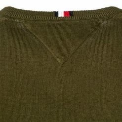 Tommy Hilfiger Pullover MW0MW11673/GYY Baumwolle-Kaschmir, Jägergrün -striangebote 379661 norm3