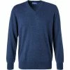 Cipriani V-Pullover BL40/1210/118049 Reines Kaschmir, Dunkelblau meliert, Dunkelblau -striangebote 379773 norm